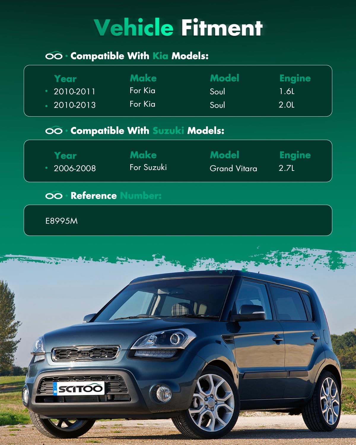 SCITOO Fuel Pump Electrical Assembly High Performance for 2010-2011 for Kia Soul 1.6L, E8995M