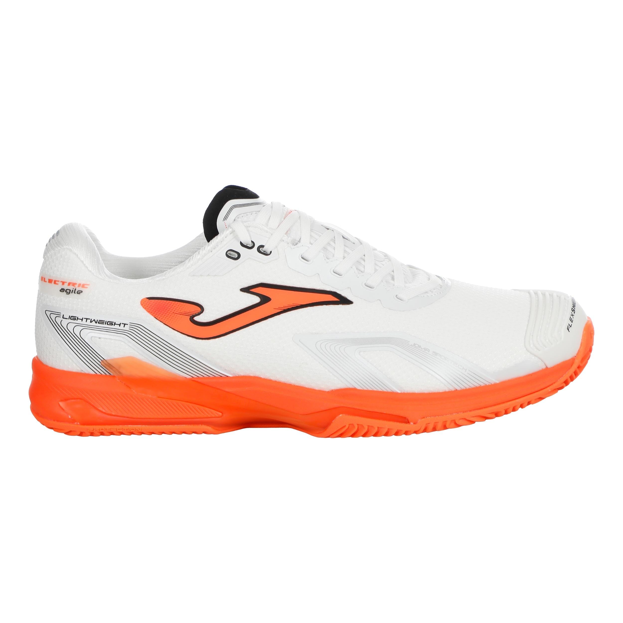 Joma Zapatillas Tenis Suela Clay Hombre Tallas 39-47 Ligeras y Estables con Ventilación Avanzada – Electric Court Clay