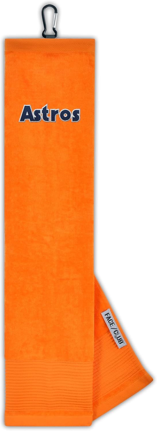 Team Effort LE Face/Club Tri-Fold Embroidered Towel MLB Houston Astros