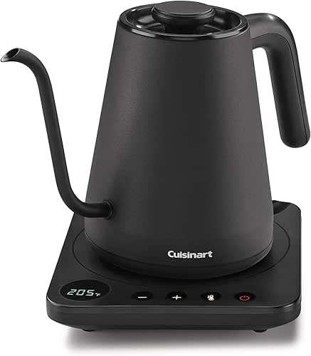 Cuisinart GK-1 Digital Goose Neck Kettle, Precision Gooseneck Spout Designed
