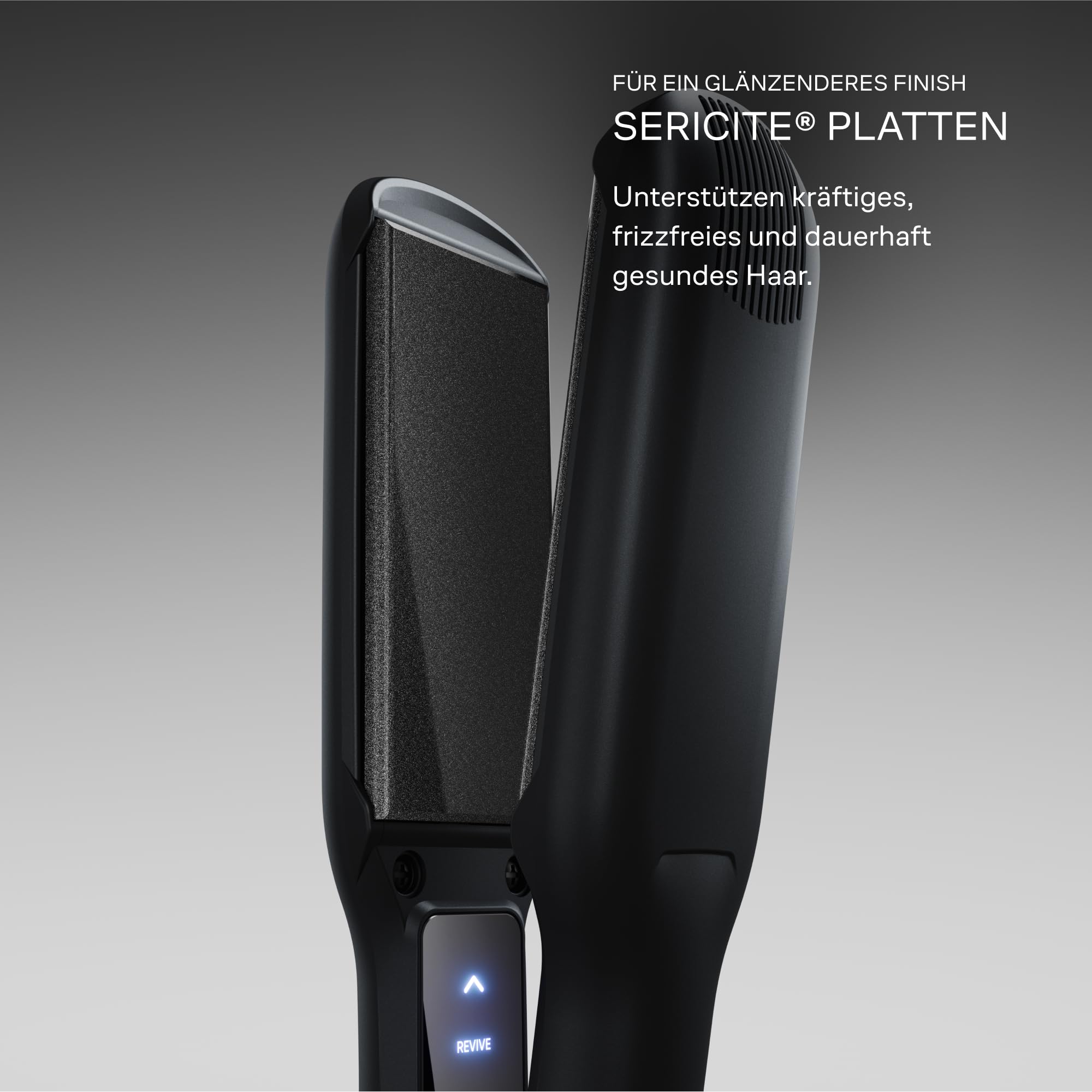 Cloud Nine Wide Iron Glätteisen, breite Platten für dickes Haar, Schwarz | Breiter Haarglätter, 11 Stufen, 100-200°C, Revive-Modus, Keramikplatten, weniger Frizz, langes Haar, Etui und Schutzkappe