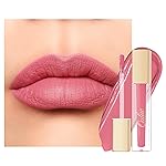 Oulac Matte Pink Lipstick for Women, Long Lasting Liquid Lip Stick High Impact Lip Gloss Full Coverage Lip Makeup with Vitamin E Waterproof Formula,Vegan M33
