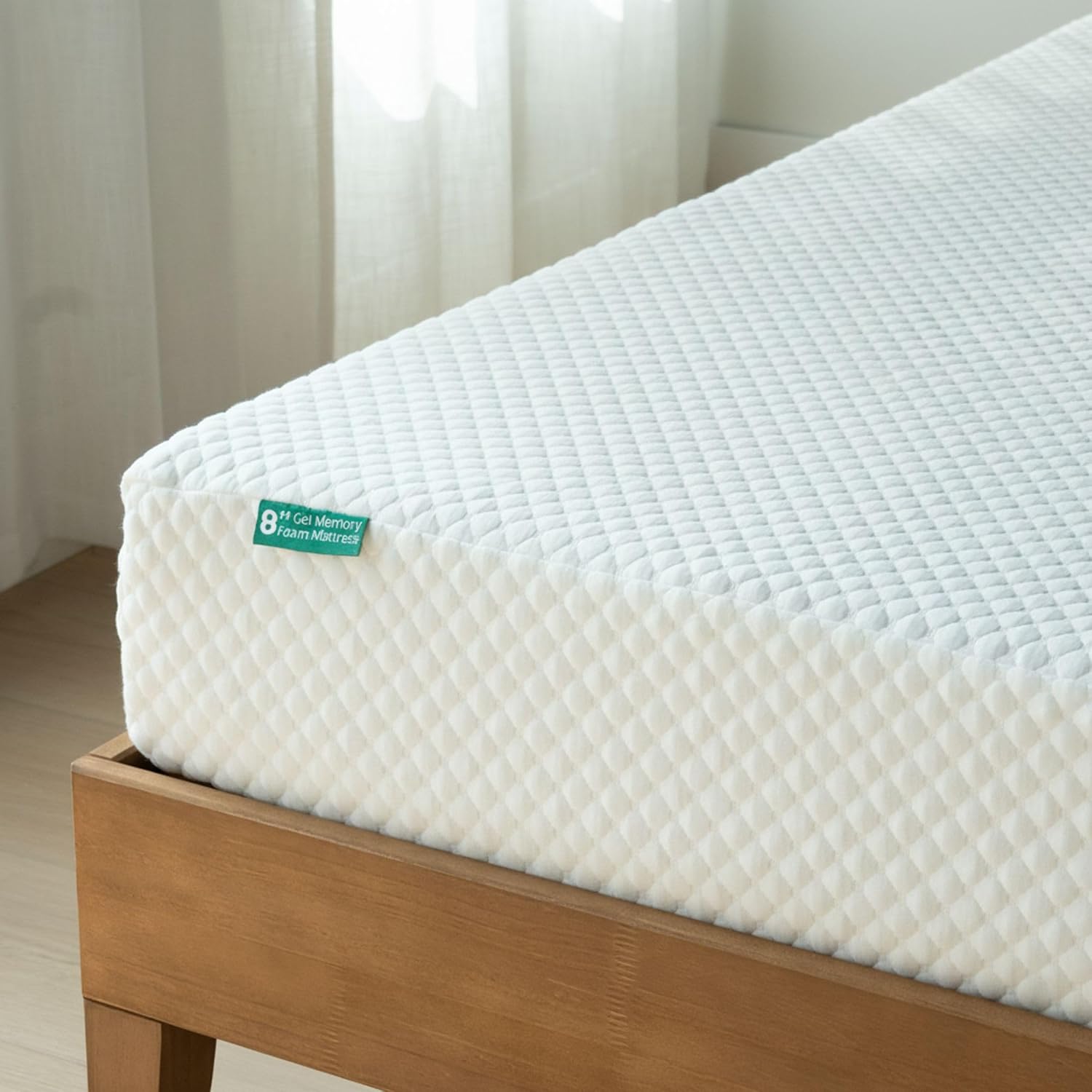 Max & Lily 8" Memory Foam Twin Mattress, CertiPUR-US Certified, Medium-Firm Cooling Foam, Works with Bunk Beds & Loft Beds, Mattress in a Box