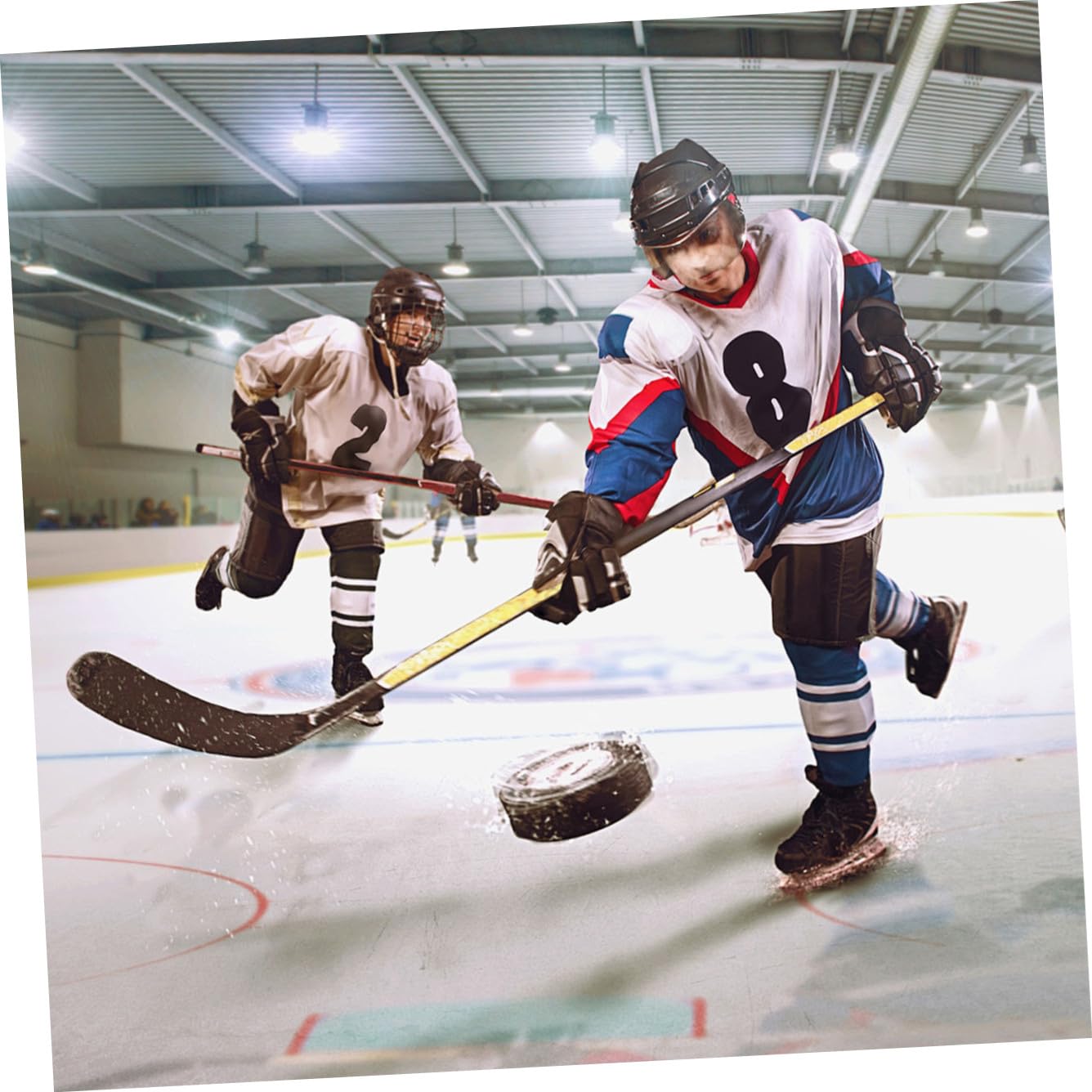 VANZACK 9pièces Palets Entraînement Officiels pour Hockey Glace Set pour Garçon Fille Et Adultes