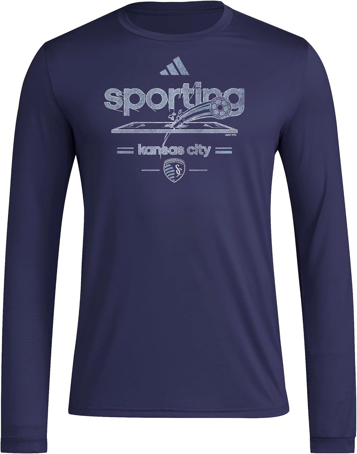 adidas Men's Sporting Kansas City Pre-Game Long Sleeve T-Shirt