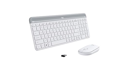 Logitech MK470 Slim Wireless Combo - Off White