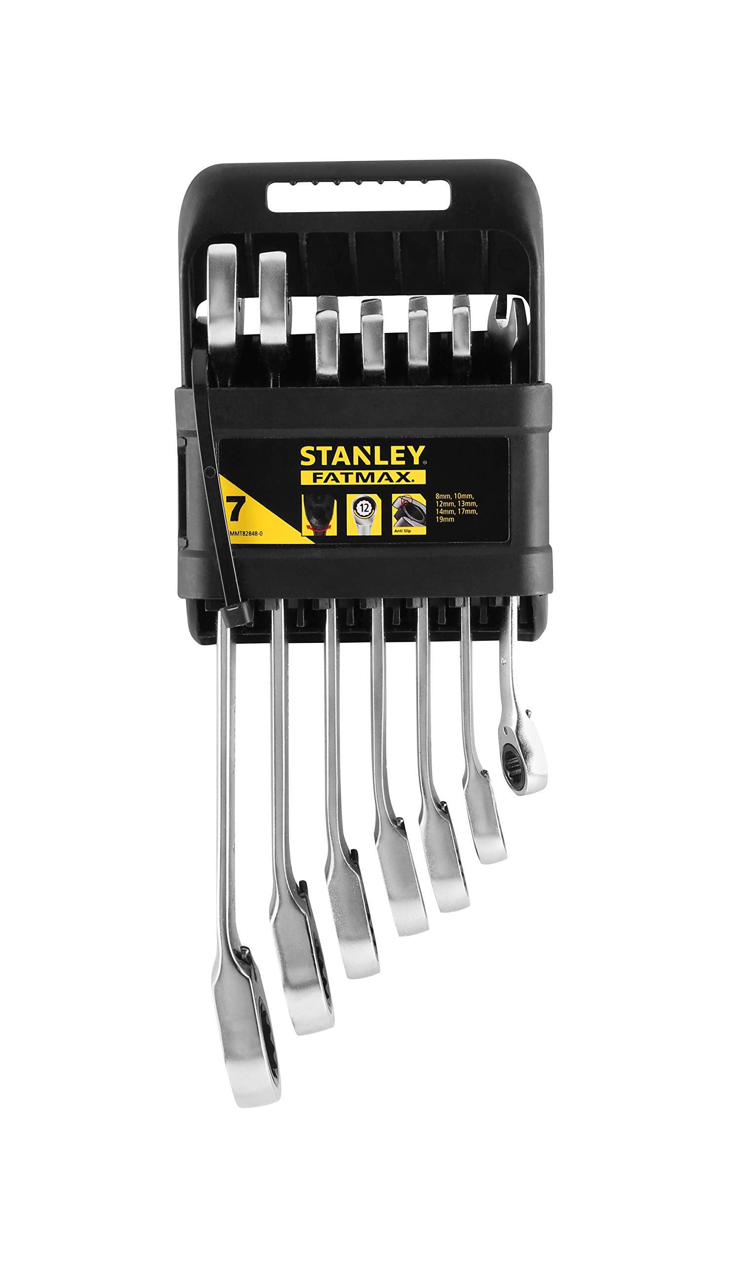 Stanley - FatMax FMMT82848-0 - Juego de 7 llaves combinadas Fatmax, gris