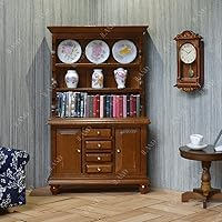 Vista 8 de iLAND Accesorios de casa de muñecas en miniatura para muebles de casa de muñecas, juego de ajedrez mini globo de libro para sala de estudio de casa