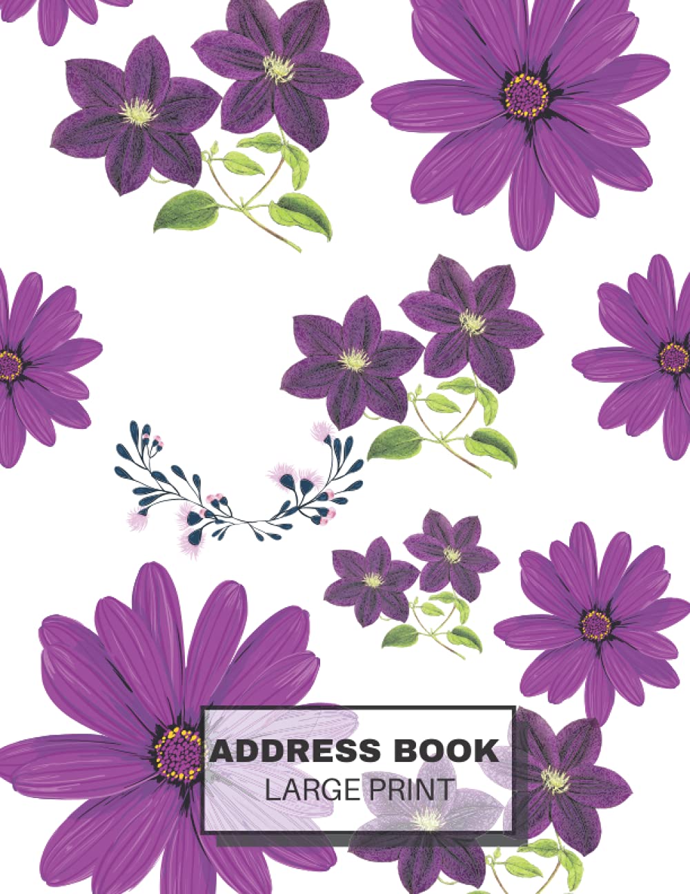 Address Book Large Print: address book with alphabetical tabs ,Great Gift for Senior , Large Telephone Address Book for Seniors Elderly & Women ... Journal ,phone book alphabetical (8.5 x 11)