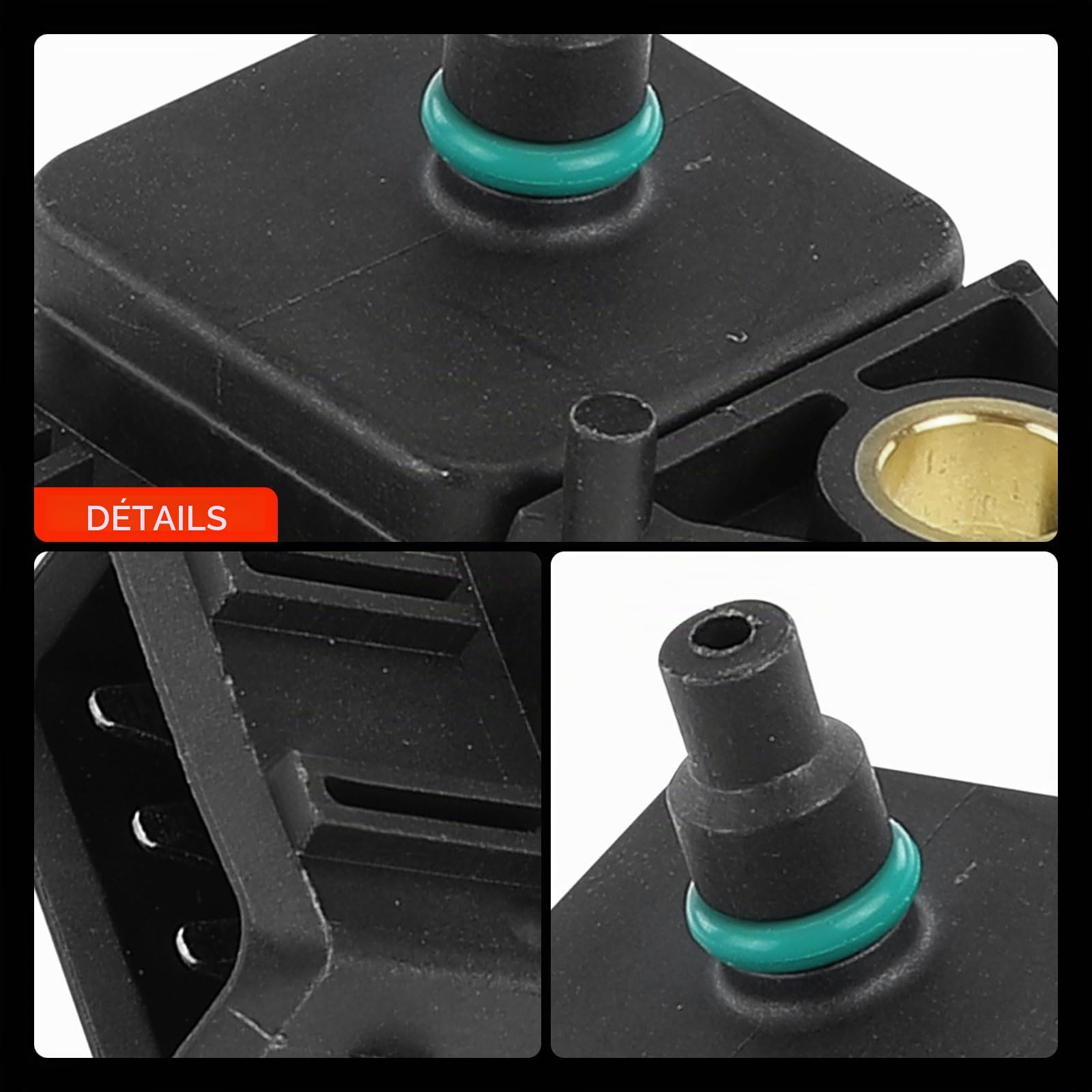 Frankberg Capteur de pression du collecteur d'admission 3148000052 | Compatible avec: Série 3 E46, X5 E53, Coupé Série 3 E46, Série 3 Cabriolet E46, Série 7 E65 E66 E67, Série 5 E60