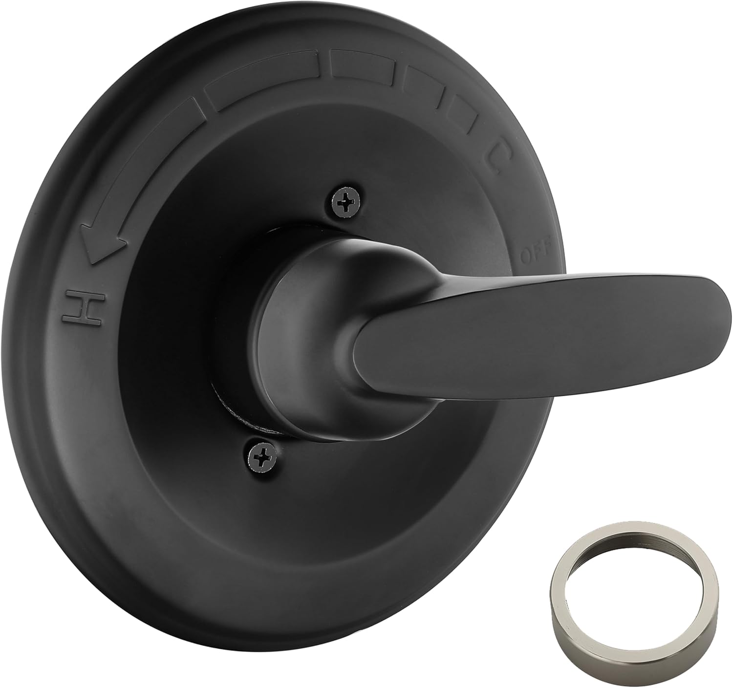 Replacement for Delta 13/14 Series Shower Handle Trim Kit, Compatible with Delta R10000 Valve, Matte Black (Cartridge and Valve Not Included)