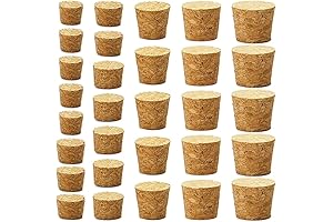 Versatile Cork Stoppers: 30-Count Assortment for Wine Bottles and Crafts