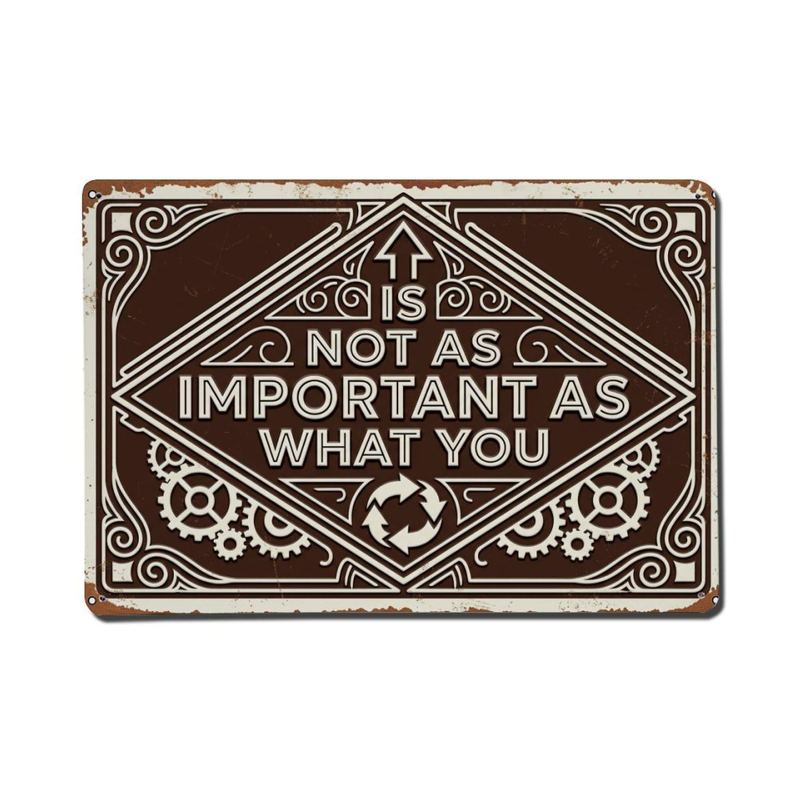 Cmhok Vintage Style Become Better Version Entrepreneur Retro Motivational Slogans 2 Metal Tin Sign Wall Decor For Cafe, Club, Garden Metal Poster 8X12inch