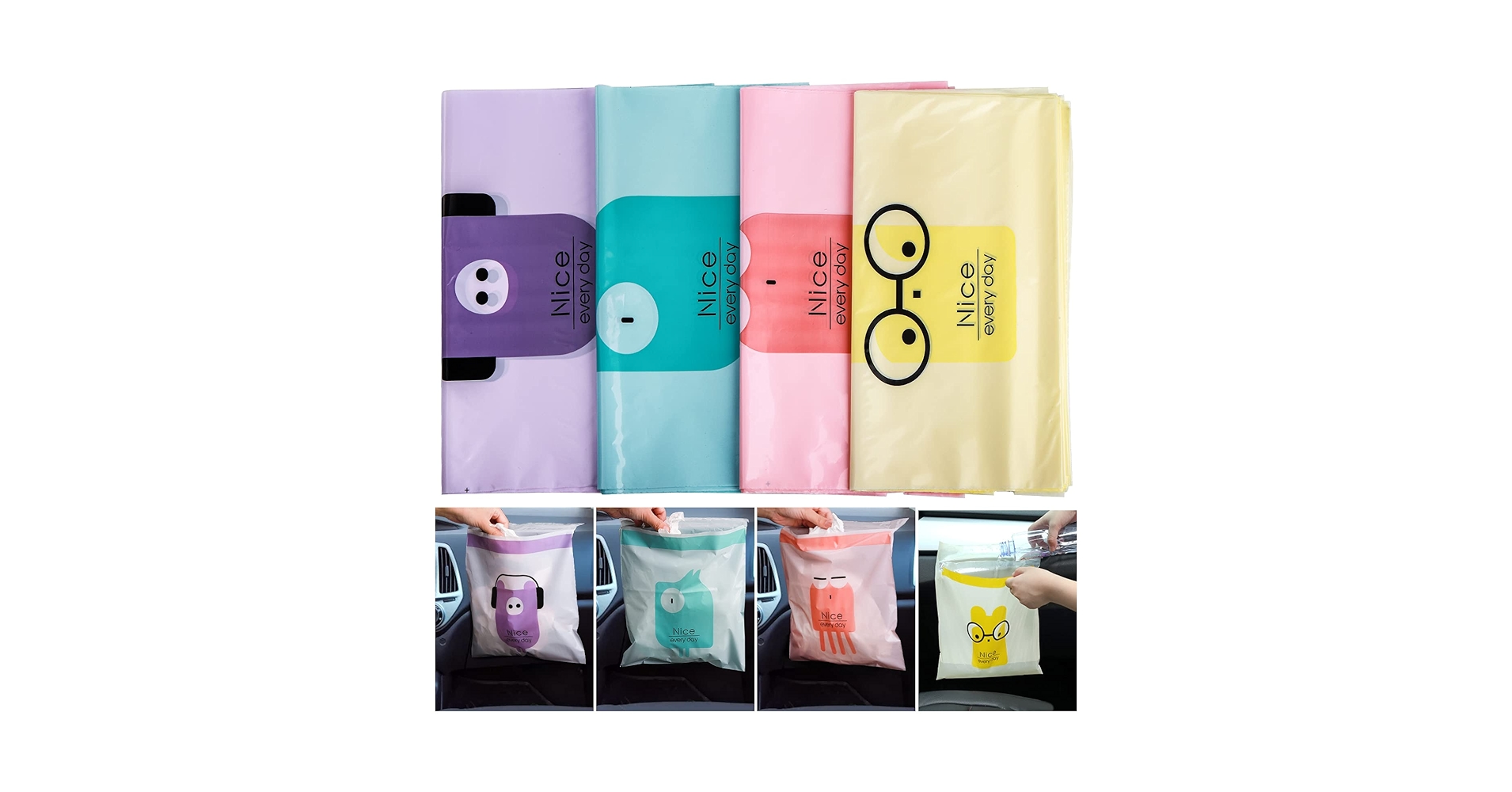 Hiceeden 120pcs Car Trash Bag, Stick-on Disposable ... - Amazon.com