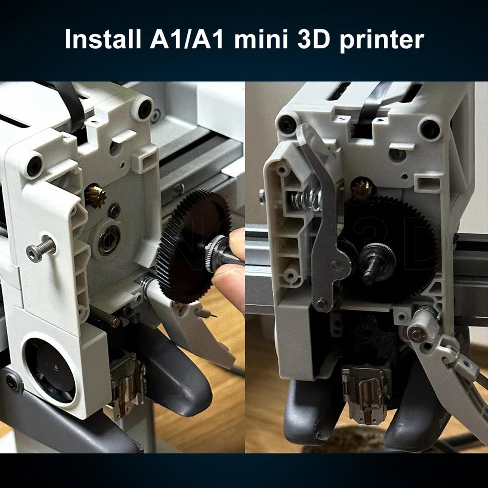 Estrusore a doppio ingranaggio in acciaio temprato per estrusore a ingranaggi per estrusore diretto per stampante 3D Bowden