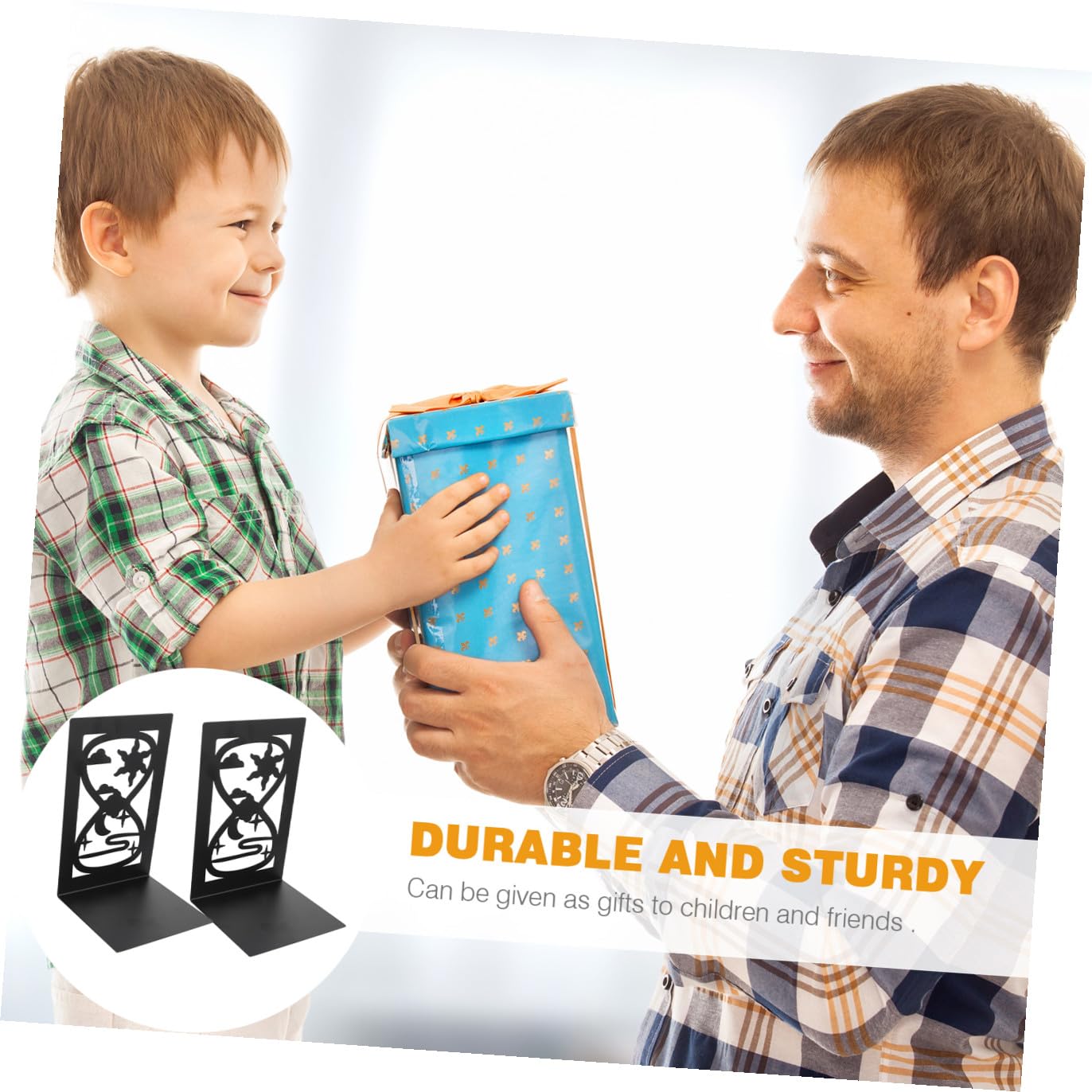 jojofuny 2pièces Fer pour Maison Organisateurs De Simples Butées De Métal Robuste Et Lot de Serre Bureau Et Bibliothèque
