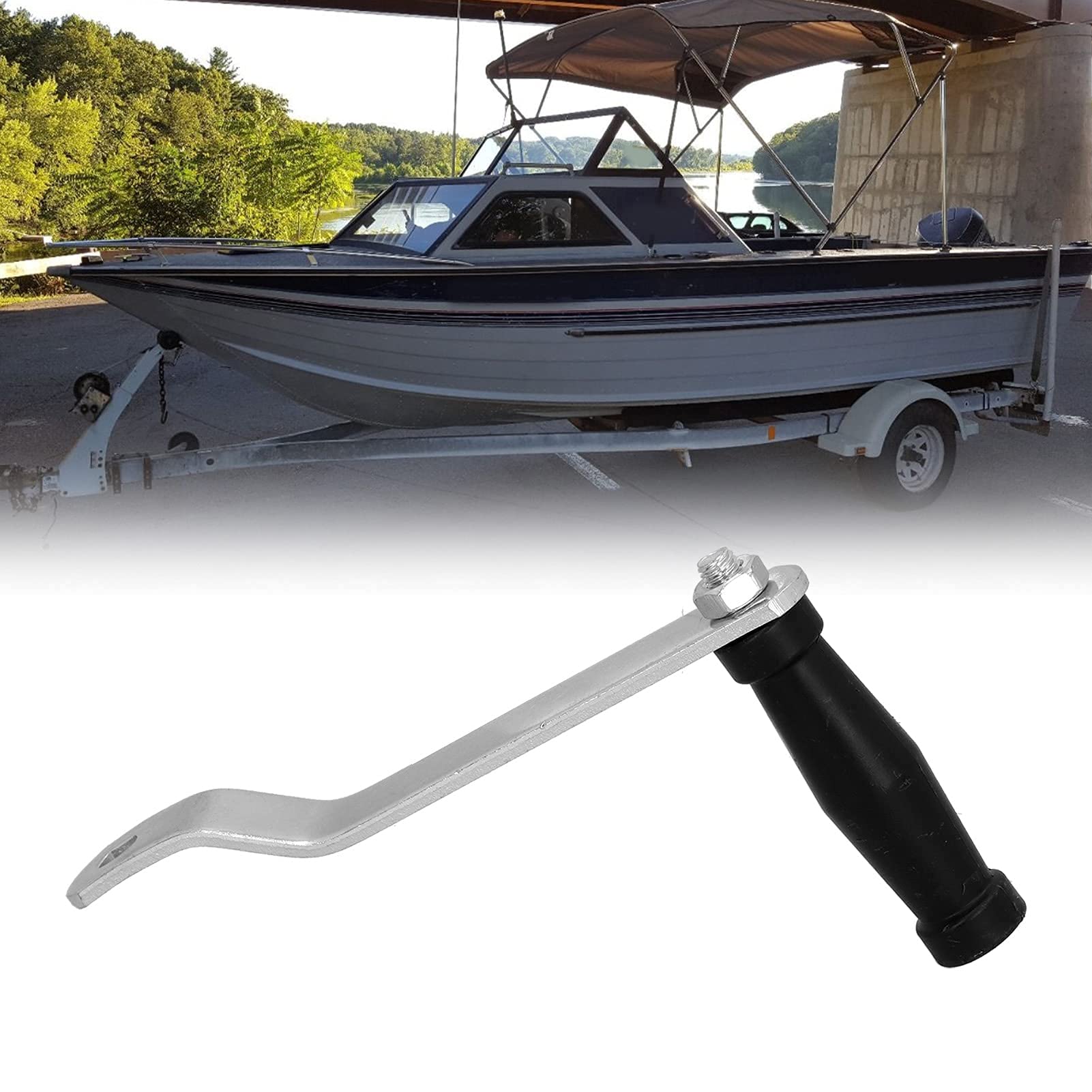 Windenkurbel, Kurbel Winschkurbel Segelboot Komfortabler Griff Ersatzzubehör Handkurbeln mit Bequemem Griff für Handwind Marine Bootsanhänger Schiffs- und Trailerwinde