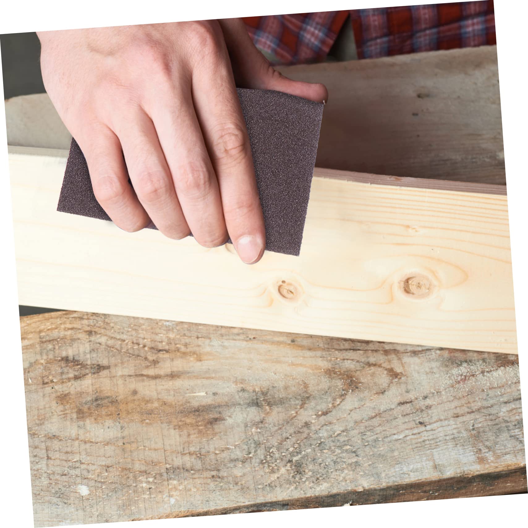 Unomor Double-Sided Sponge Sandpaper Polishing Pads Sandpaper Sanding Sponge for Furniture