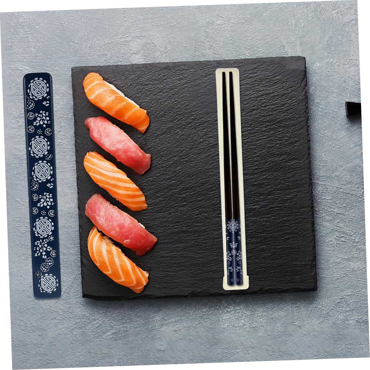 Baguettes Japonaises avec Étui de Rangement, Lot de 2 Sets, Bois Abs