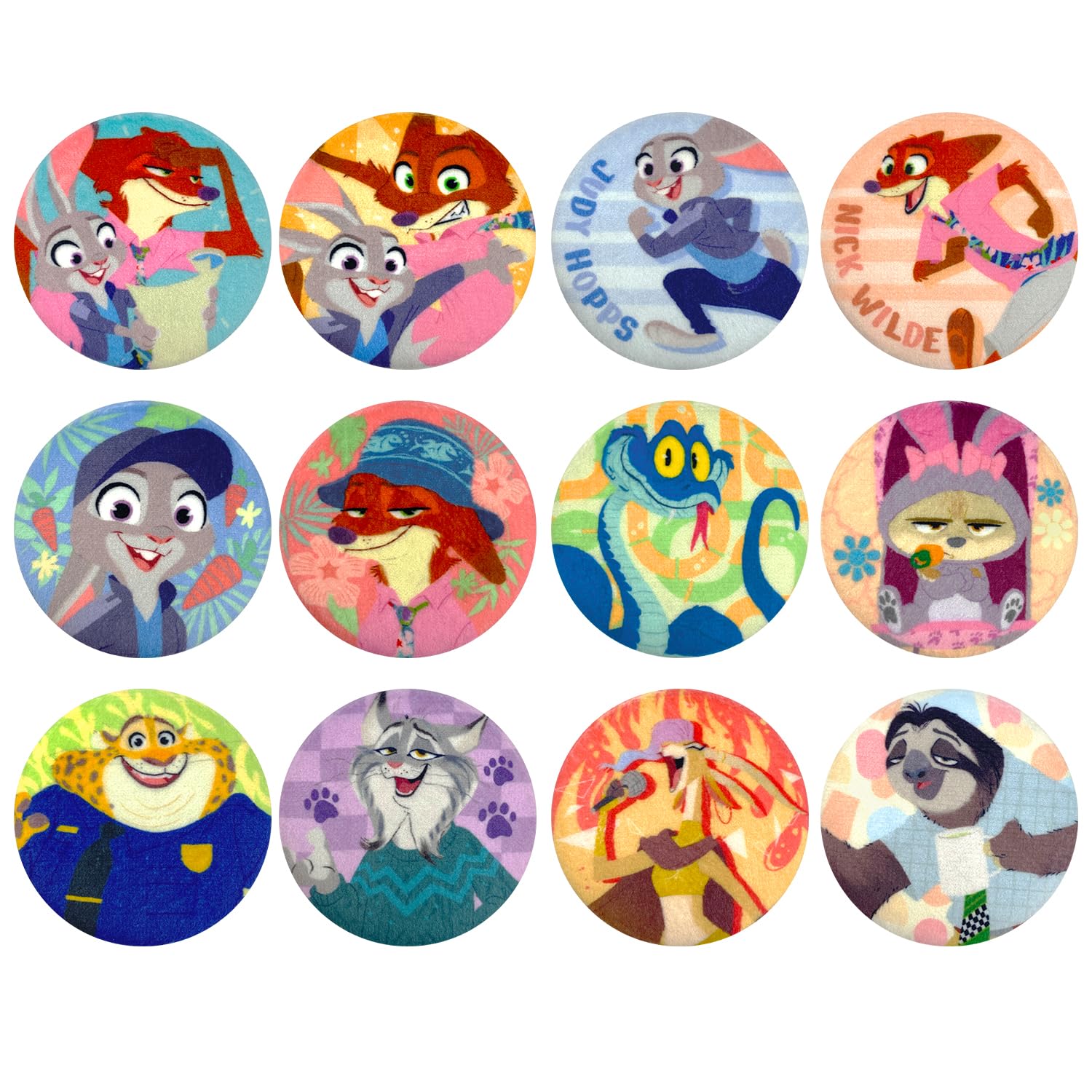 【コンプリート】ズートピア2 ブラインド ふわふわ 缶バッジ 全12種 Amazon.co.jp: ズートピア2 ブラインドふわふわ缶バッジ※全12種 IBA349