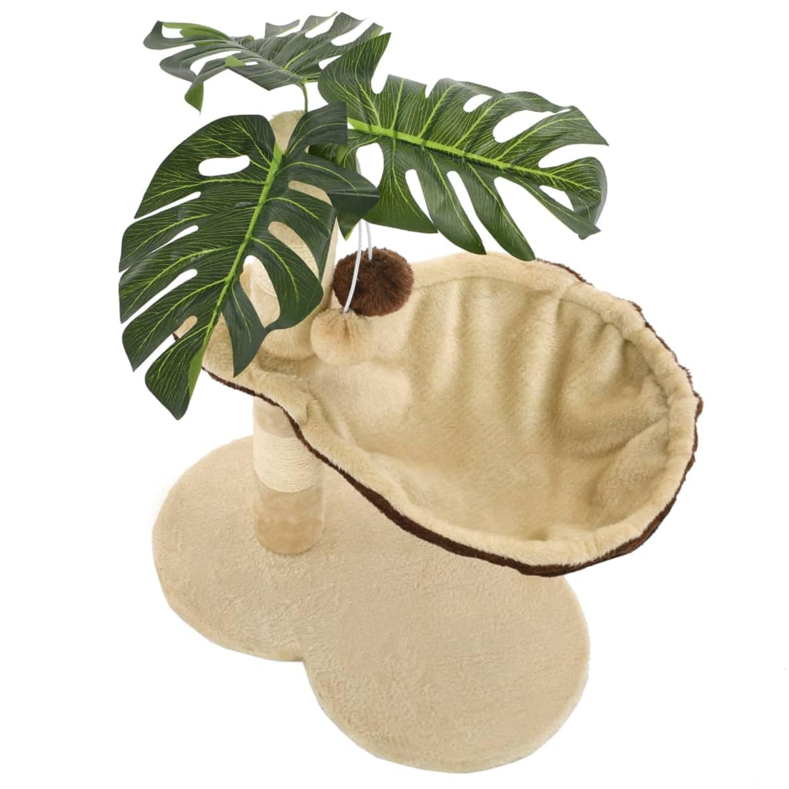 ShGaxin Rascador para Gatos con Poste de sisal 50 cm Beige y marrón, Rascador Gato, Arbol Rascador para Gatos, Gatos Accesorios, Torre Gatos, Arranhador para Gatos, Casa para Gatos