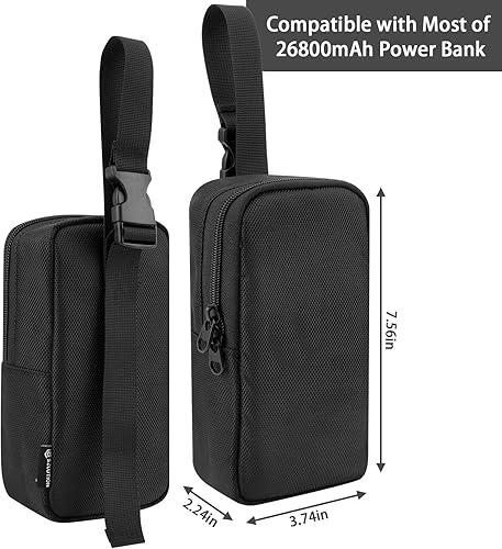 Miniatura 3 de Estuche de viaje para Anker Power Core 26800mAh/PowerCore +26800mAh, Power Bank Estuche de transporte para RAV Power 26800/20100/20000mAh, ROMOSS