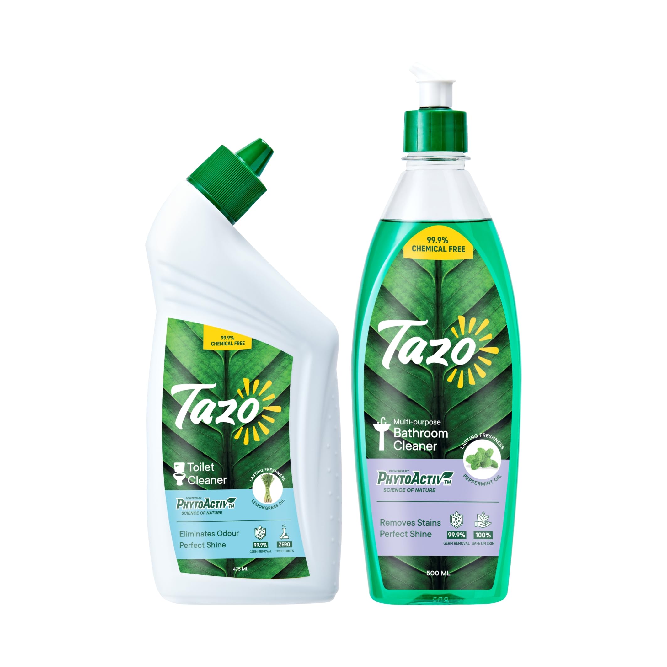 Tazo Bathroom ComboIBathroom cleaner & Toilet Bowl cleanerI99.9% Chemical Free|Removes 99.9% GermsIEliminates Odor|Biodegradable|100% Safe on Skin (B0B5CZY11B) Amazon Price History, Amazon Price Tracker