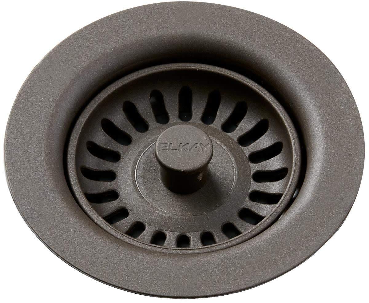 Elkay LKQS35CN Çıkarılabilir Sepet Süzgeç 8,9 cm, Polimer Tahliye Bağlantısı, Kestane Rengi