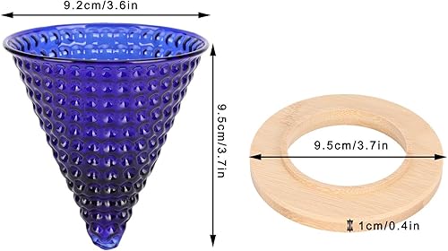 Miniatura 7 de Gotero de café, embudo de gotero de café de vidrio reutilizable, accesorios para cafetera (#0, 1)