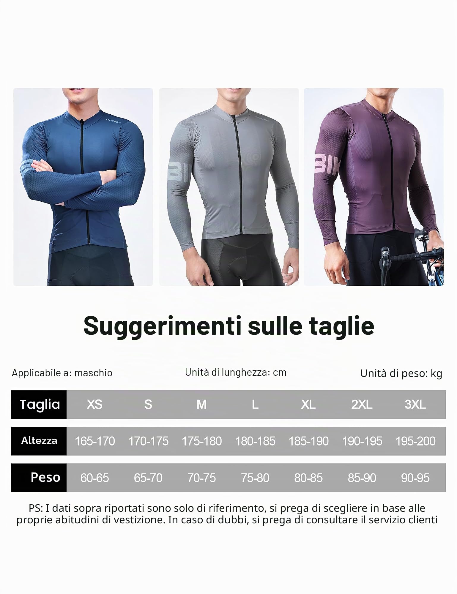 INBIKE Maglia Ciclismo Uomo con Maniche Lunghe Maglia MTB Maglia Bici Traspirante Asciugatura Rapida Magliette Mountain Bike