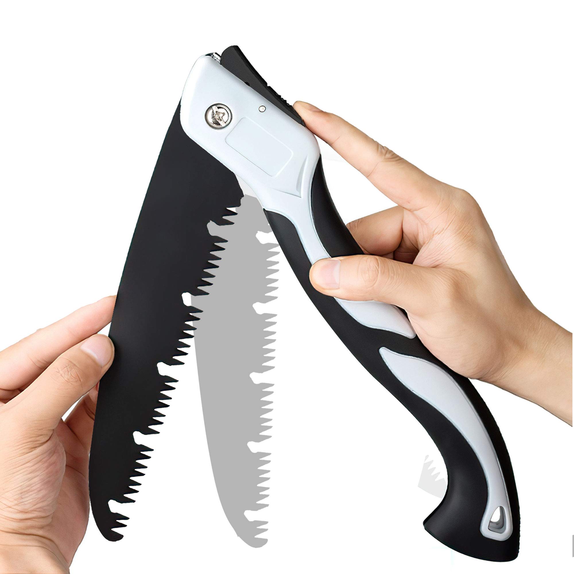 ZEYOHUAN Folding Pruning Saw, Three-Sided Serrated high-Speed Cutting, Professional Folding Saw 220mm Medium Teeth