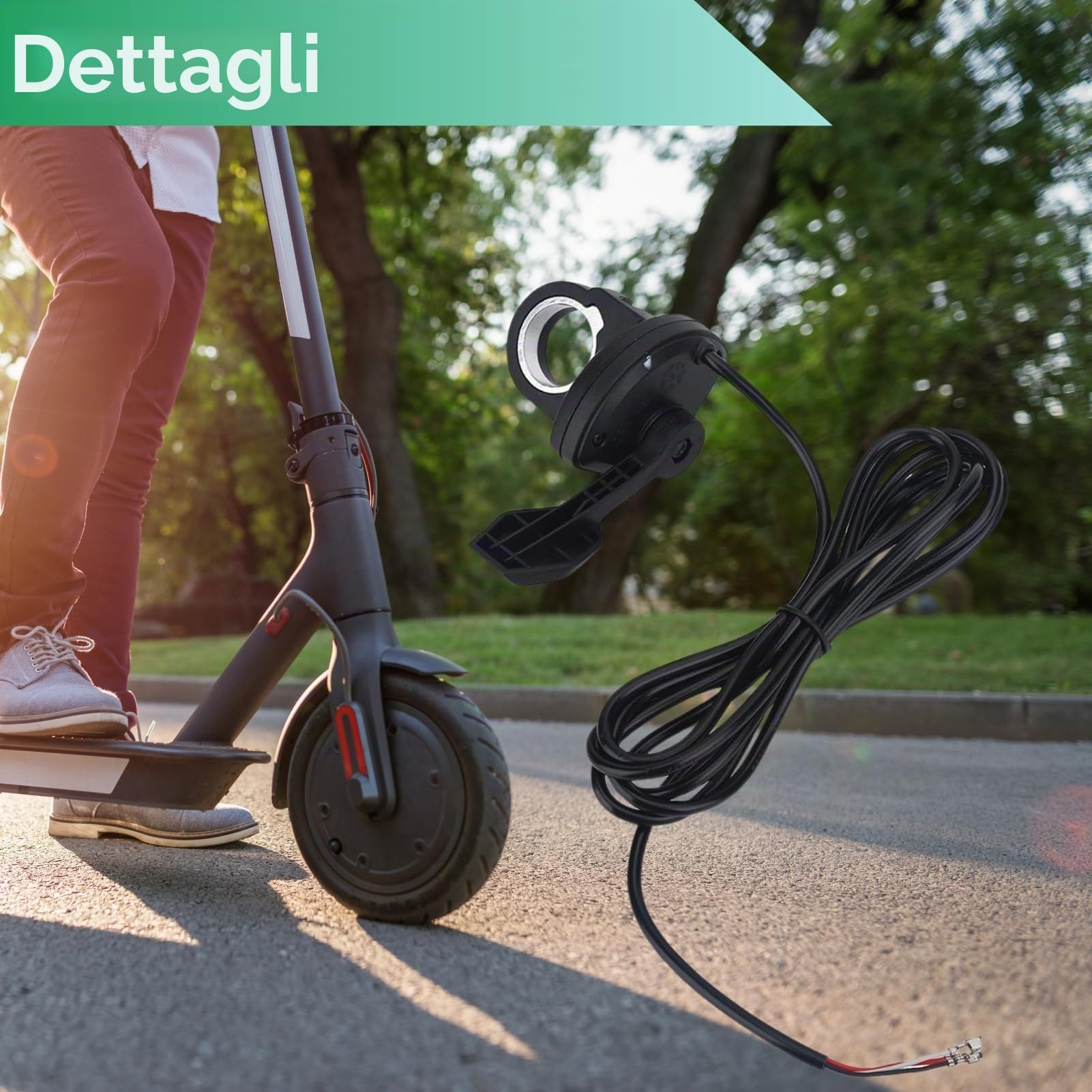 Jadeshay Acceleratore per Bici elettrica, Acceleratore Monopattino Elettrico Universale Manopola del Pollice Regolatore di velocità per Bicicletta Elettrica Accessori Pratici