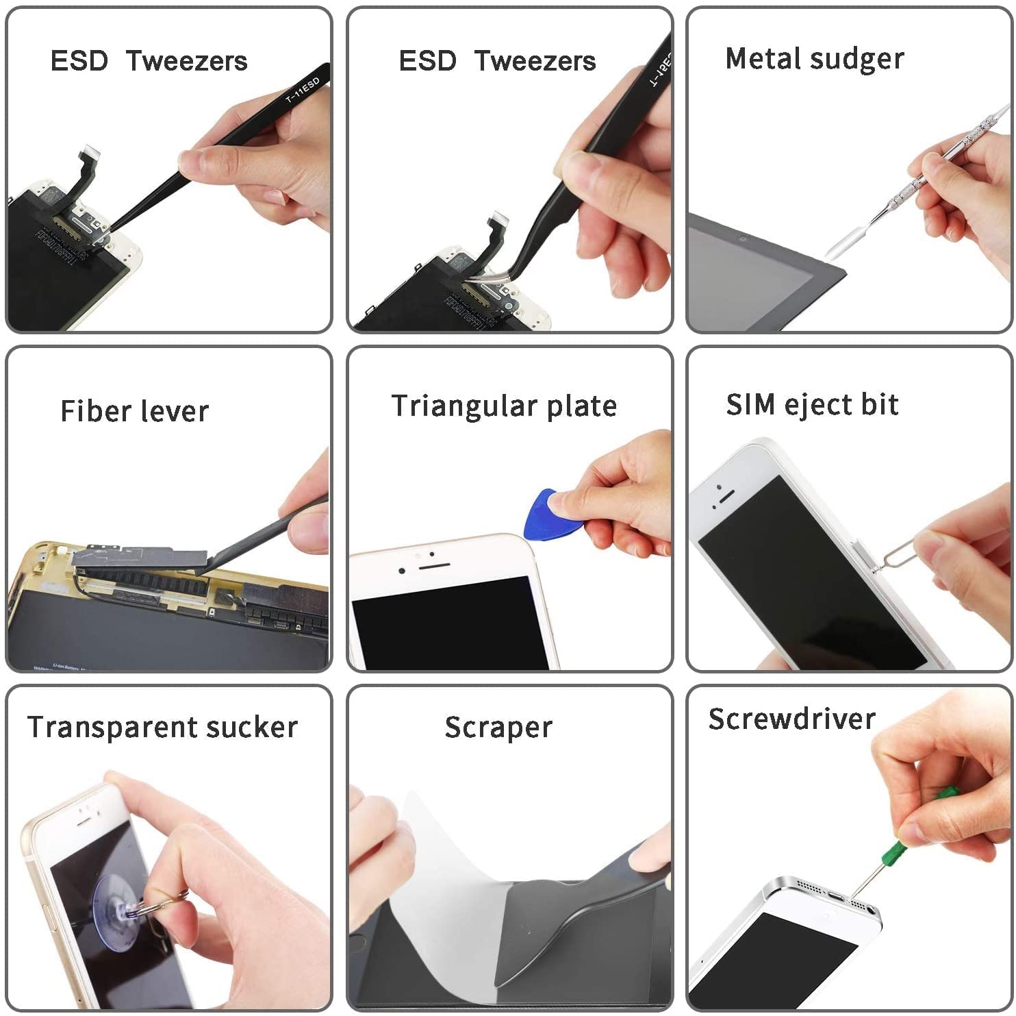 LipiWorld 21in1 Laptop Opener Tools Tool Kit, Mobile and Laptop Repairing Tool Kit,Professional Premium Repair Kit Screwdriver Tool Set for Smartphone, Tablet and Laptop, Multicolour 2