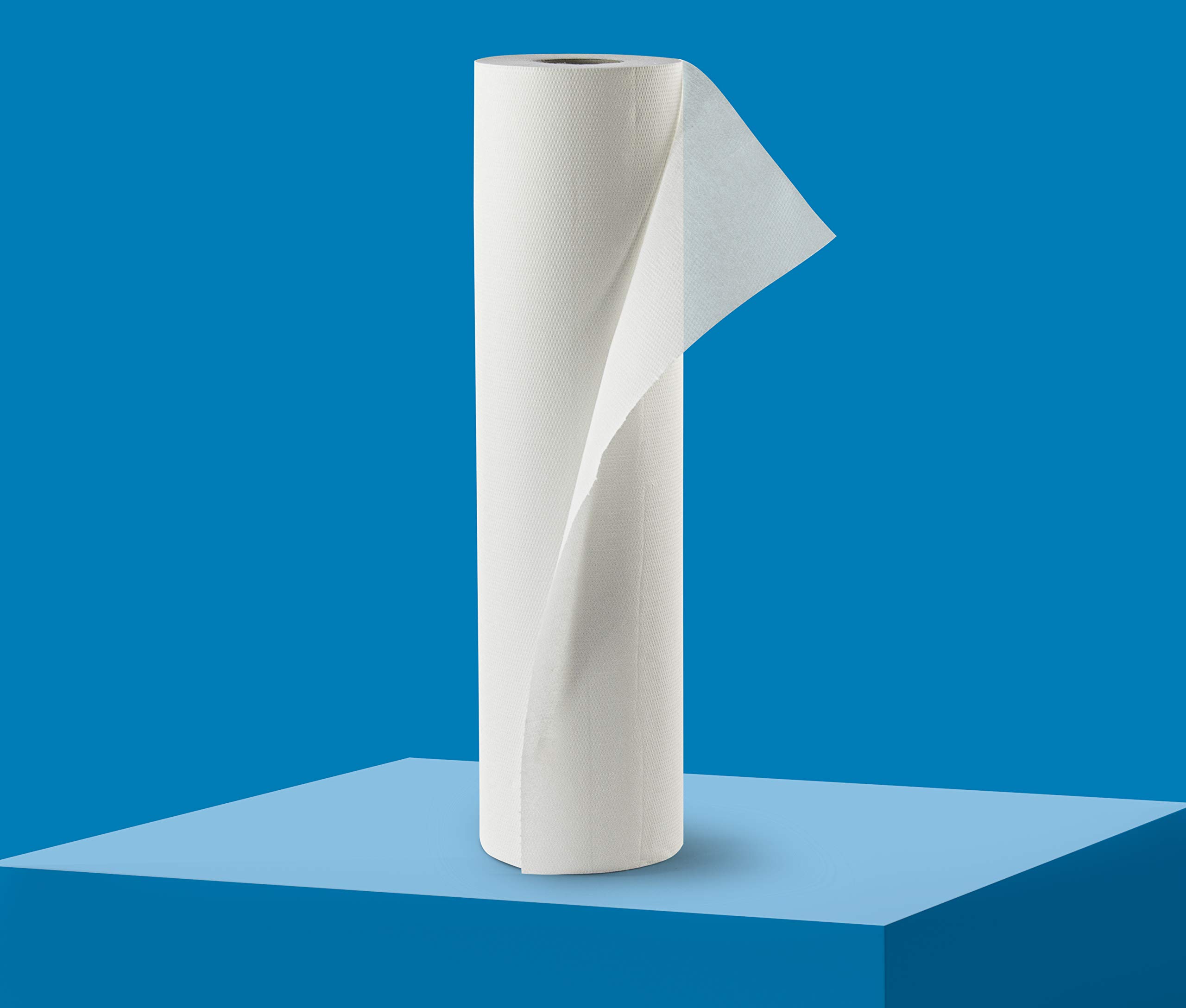 AmazonCommercial Rouleaux Draps d'Examen Rectangulaire, Table de Massage, 2 Epaisseurs, 9 Rouleaux, 50 Mètres, 34 x 49,2 cm, Blanc