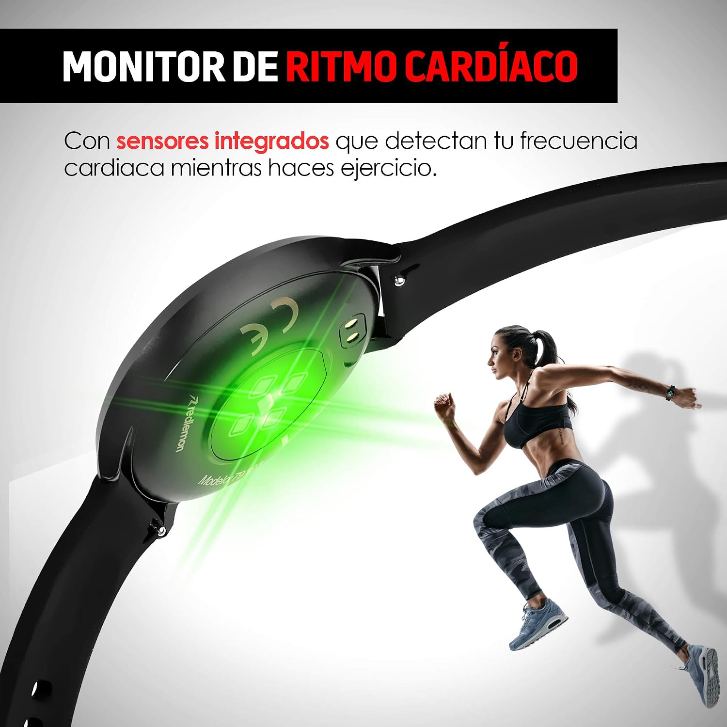 Redlemon W70 Smartwatch Sport Tipo Retro con Monitor de Ritmo Cardiaco,  Presión Arterial, Oxigenación, Notificaciones de Mensajería y Redes  Sociales - Top Gadgets