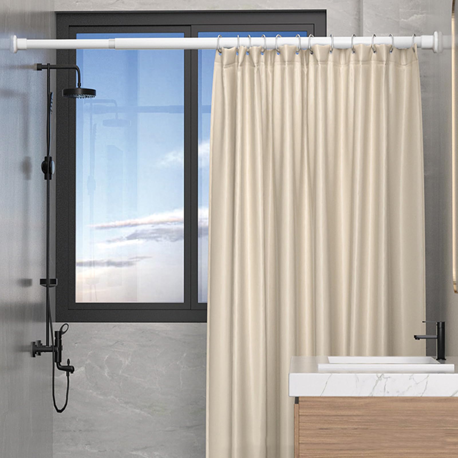 2 Supports Muraux Pliables Pour Cintres – Sans Perçage, Télescopiques, Gain De Place (blanc)