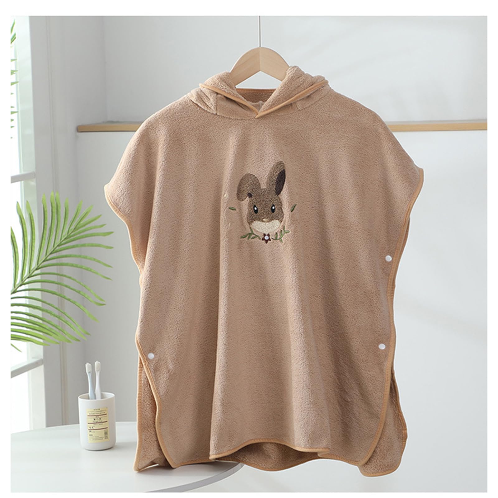 HAGOT Asciugamani Con Cappuccio Indossabile per Bambini, Asciugamano Con Cappuccio per Neonati, Asciugamani Ultra Morbidi per Neonati, Super Assorbente e Lavabile