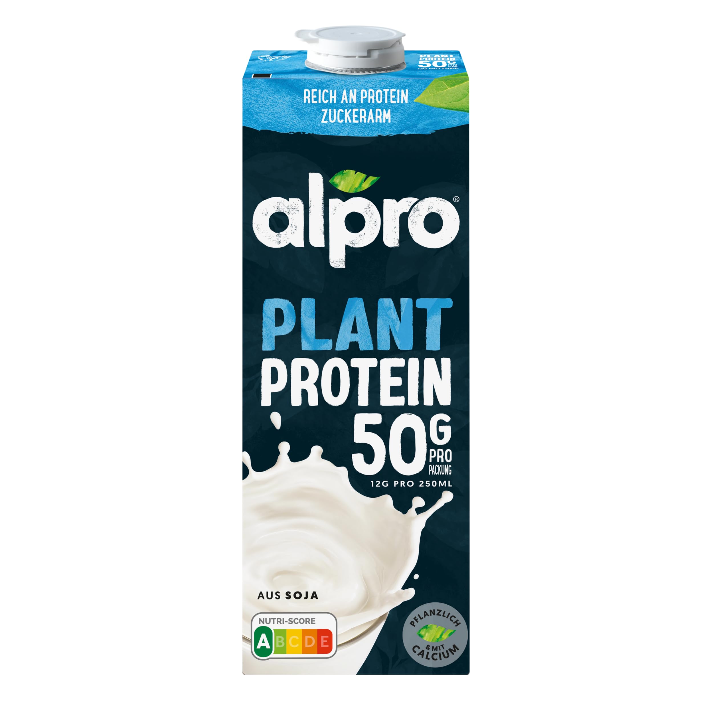 Alpro Proteindrink Natur 8 x 1L pflanzlich laktosefrei zuckerarm proteinreich