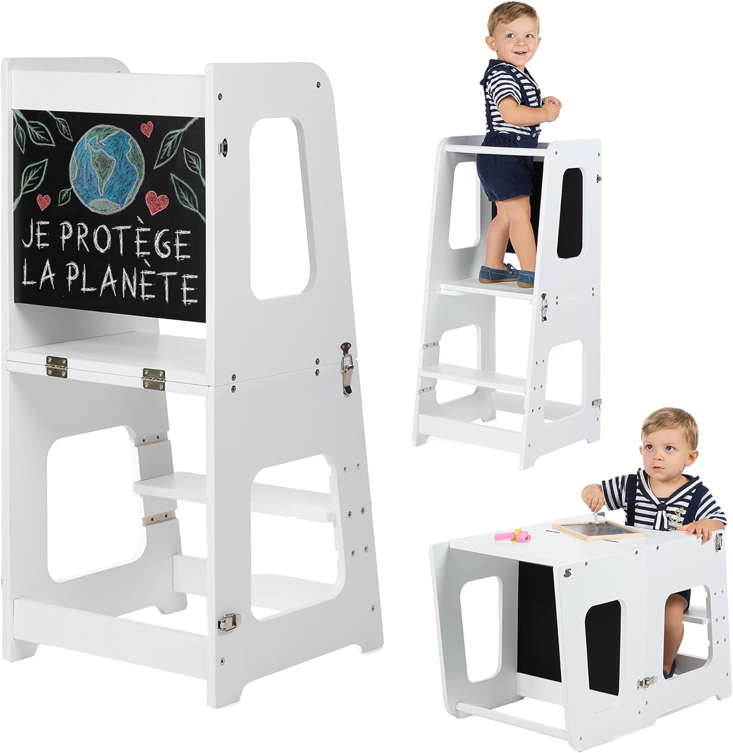 KYWAI tour Montessori convertible en bureau et tabouret