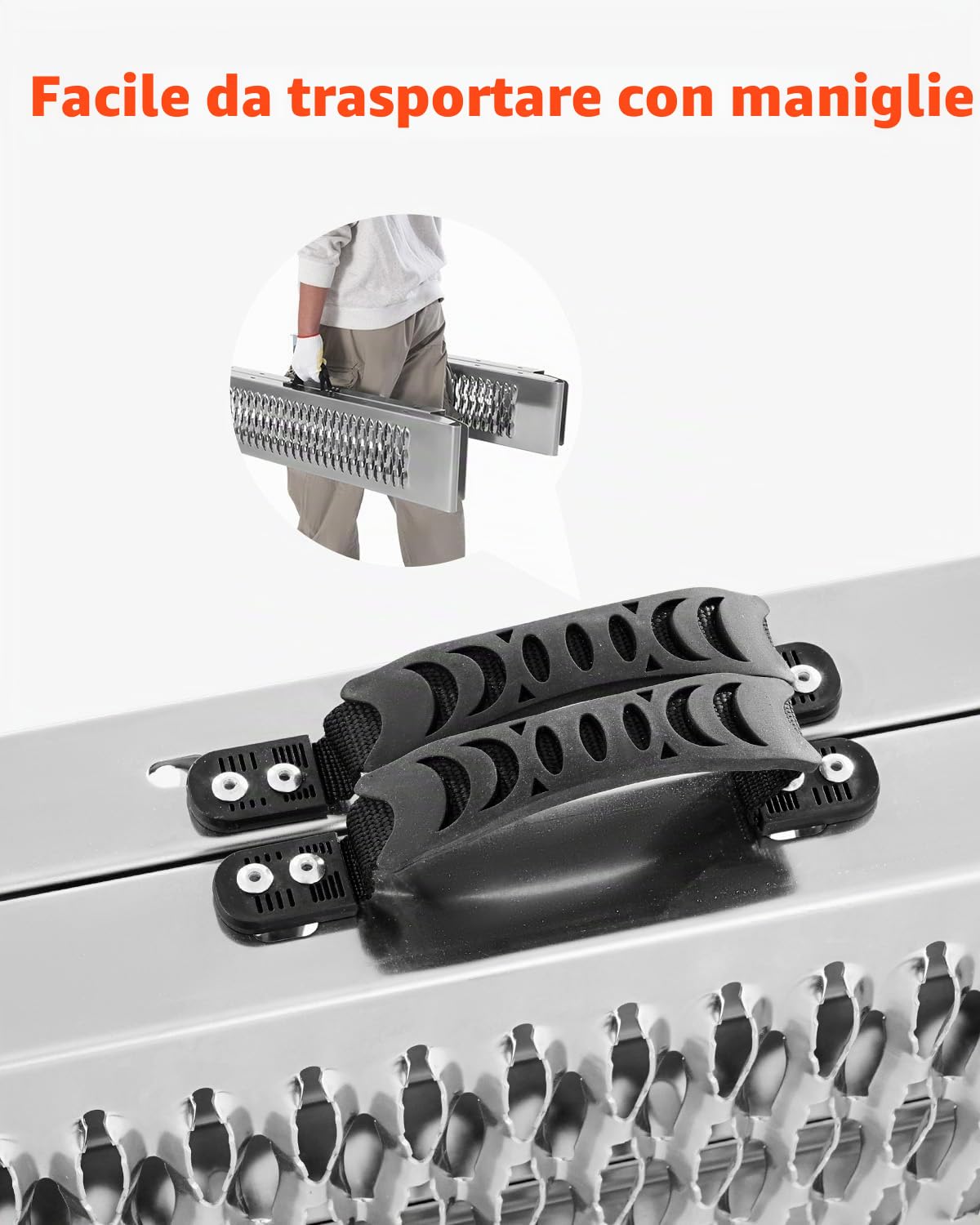 VEVOR Rampe in Acciaio da 453,59 kg 2 Pezzi, Rampa di Carico Universale Stabile con Maniglie, Superficie di Rampa più Ampia, Adatte per ATV, UTV, Motociclette, Biciclette Elettriche