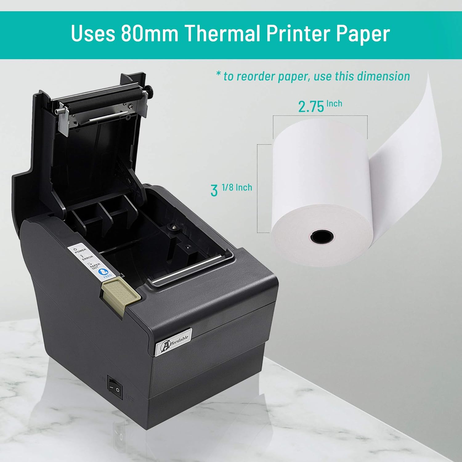 One-Day Sale: Up to 80% Off Desktop Thermal Receipt Printer – 80mm Paper Premium Thermal Printer – with Auto Cutter – Matte Style Black Color – 250mm/s Printing Speed – Plug and Play Easy Installation Exclusive Discount 🔥 Desktop Thermal Receipt Printer – 80mm Paper Premium Thermal Printer – with Auto Cutter – Matte Style Black Color – 250mm/s Printing Speed – Plug and Play Easy Installation