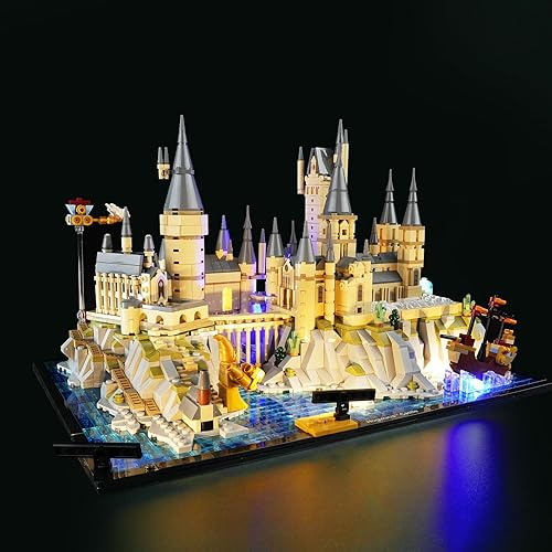 Kit de luz LED para Lego Harry Potter Hogwarts Castle and Grounds 76419, kit de iluminación creativa compatible con Lego 76419 (solo luces, sin