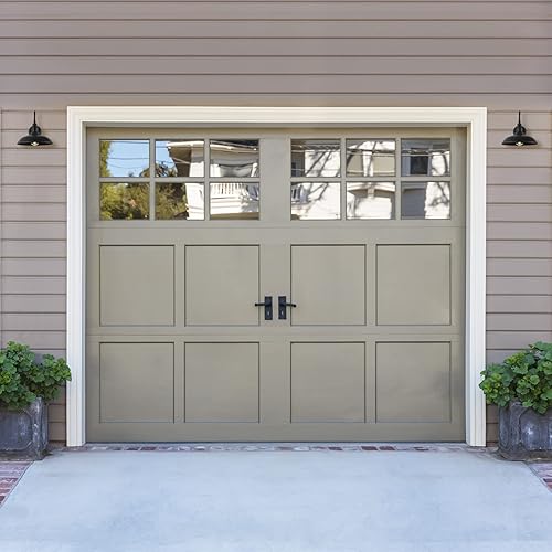 Miniatura 9 de Paquete de 5 (1+4) luces de granero de cuello de cisne negro mate de 10 pulgadas para granja, LM2201