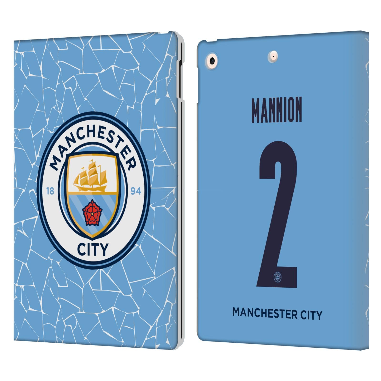 iPad 10.2 Manchester City Étui Cuir Support Idéal au Bureau - 8