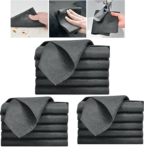 Miniatura 9 de Paño de limpieza mágico grueso – Trapos de limpieza de microfibra reutilizables 2024, paños de limpieza de microfibra sin pelusa para limpieza