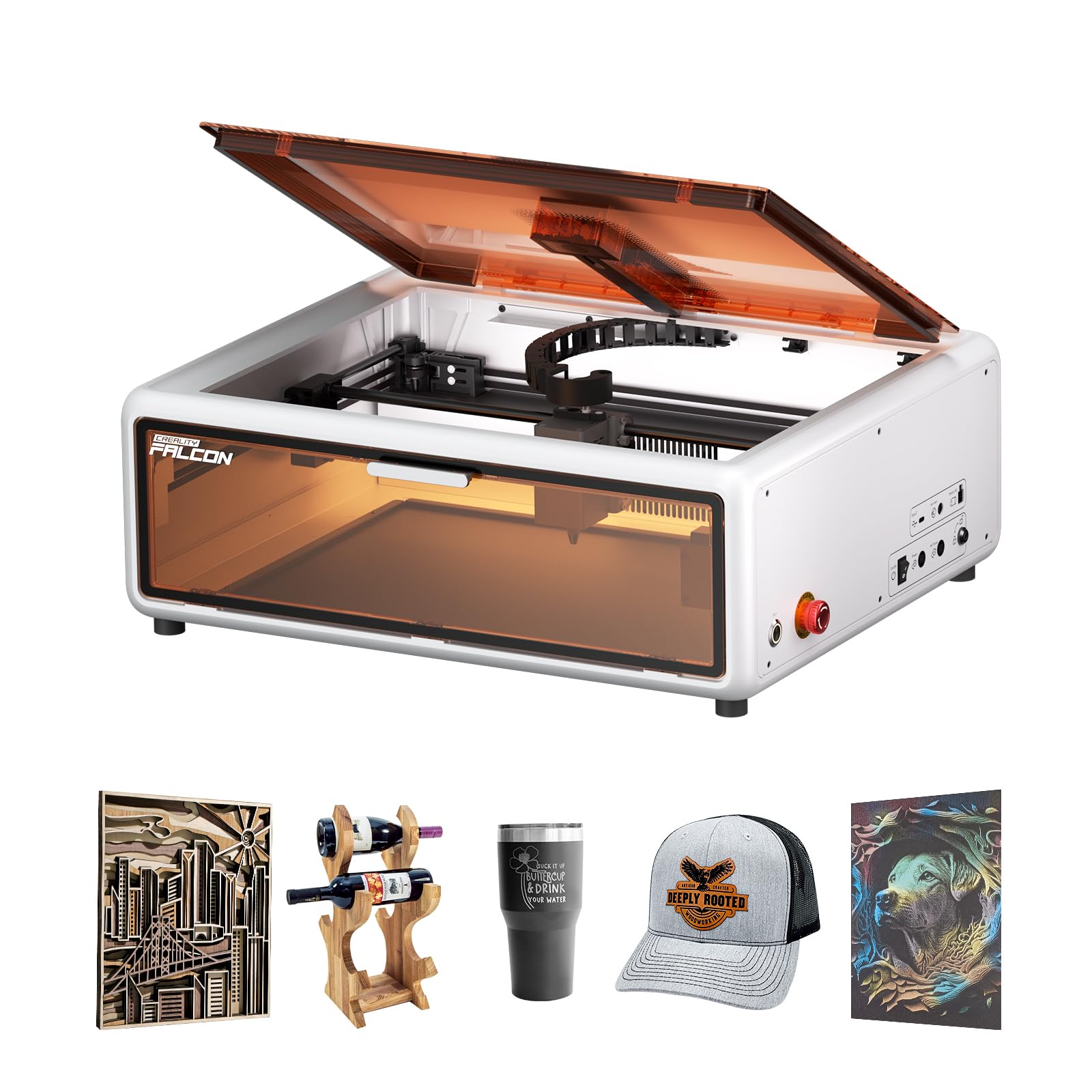 CREALITY Falcon A1 10W Laser Engraver, 80W Enclosed Laser Cutter