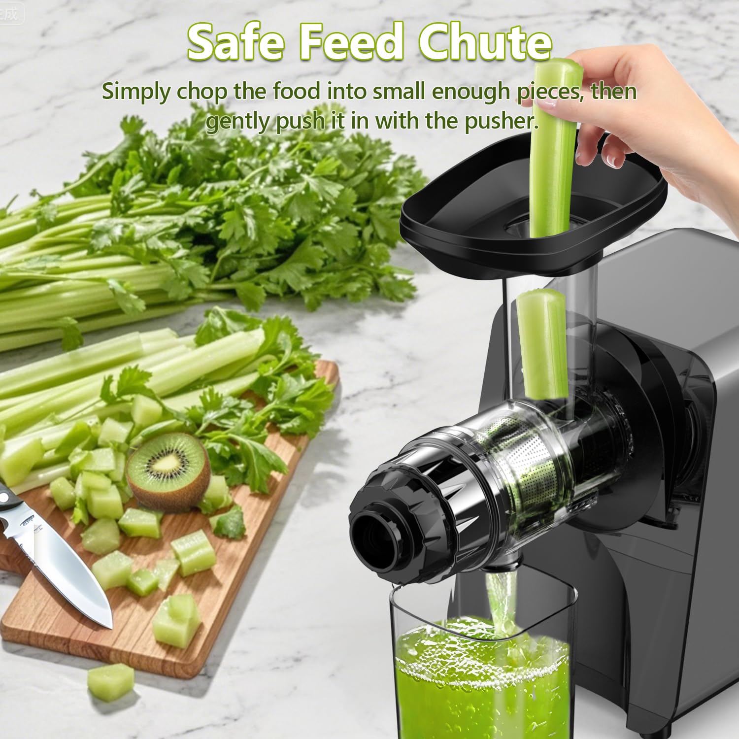 Slow Juicer Carrot Ginger - Product Features