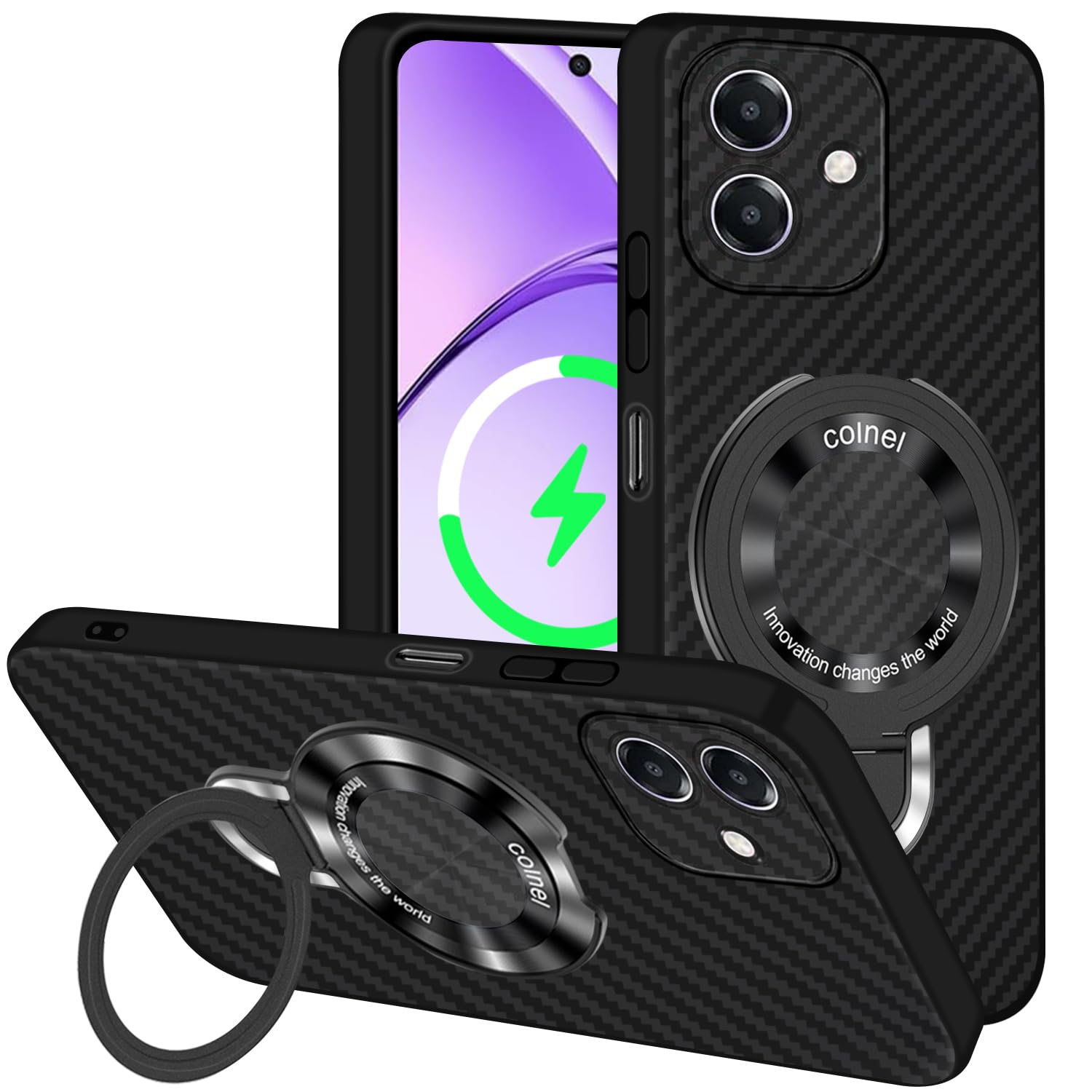 Amazon.co.jp: OPPO A3 5G ケース TPU Magsafe対応 リング付き