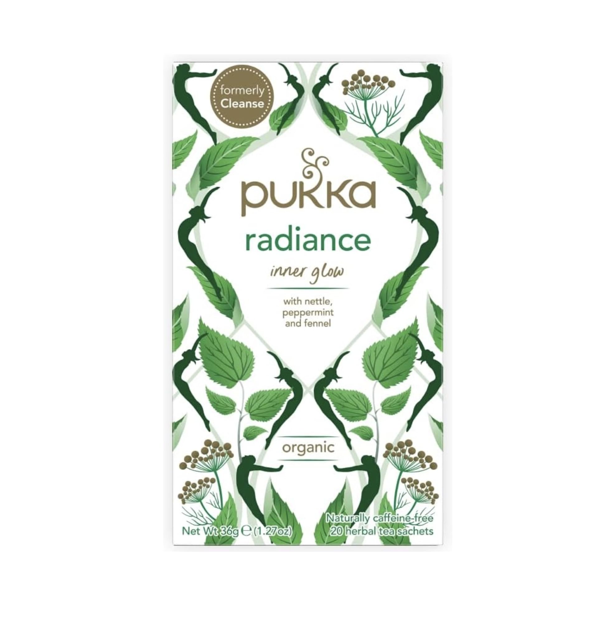 Pukka Radiance Inner Glow Organic Herbal Tea Sachets 36g 20ea