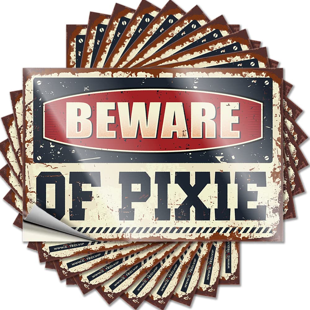 Beware of Pixie Book Farmhouse - Tattoos Hat Removable Vinyl Decal(8X12CM)